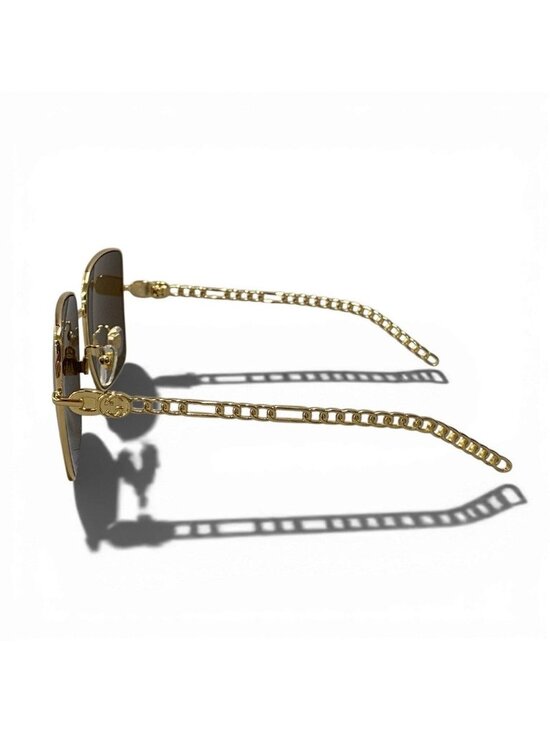 Gucci Hollywood Collection GG Sunglasses Eyewear Brown Gold